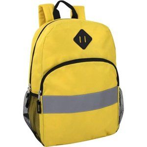 Kids Reflective Backpack for School, Yellow Backpack with Reflector Strips